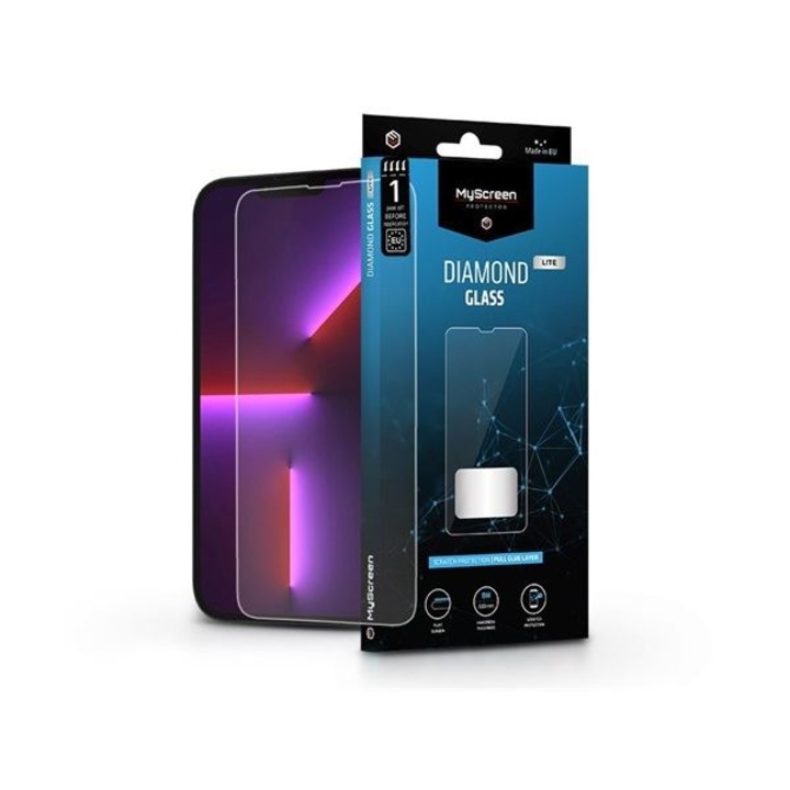 Apple iPhone 13 Pro Max/14 Pro Max/14 Plus edzett üveg képernyővédő fólia - MyScreen Protector Diamond Glass Lite Full Glue - átlátszó