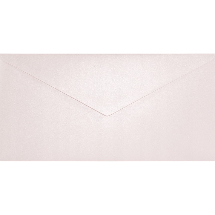 Set de plicuri decorative metalizate, Netuno, Aster Metallic, DL, 110x220mm, Lipire umeda, V-tip, 120g/m2, Hartie, roz, 25 buc