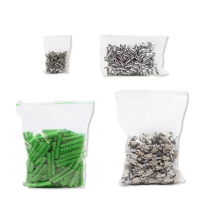 Kit 200 conectori pentru fibra optica, Verde