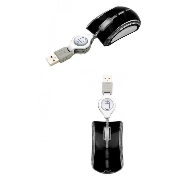 Мишка с USB Esperanza, 800 DPI, черна