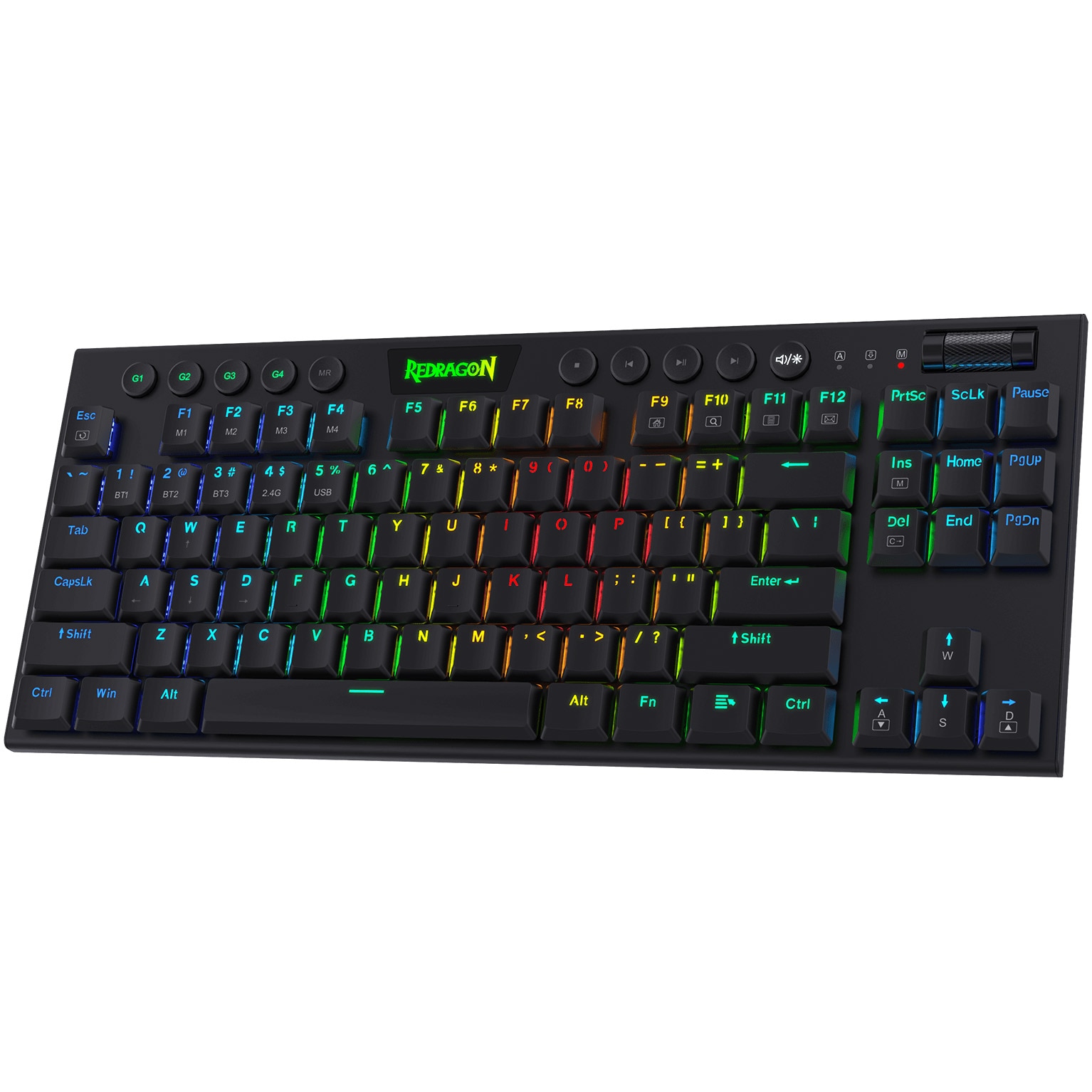 Клавиатура Gaming Redragon Horus TKL K62 RGB, Механична, 5.0 bluetooth ...