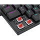 Геймърска клавиатура Redragon Anvia TKL K614 RGB, Механична, Low profile red switches, USB тип-C