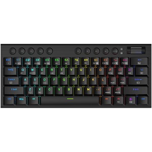Tastatura mecanica gaming Redragon Noctis TKL PRO K632 RGB, low profile red switches, 5.0 bluetooth/2.4 Ghz/wired, USB type-C