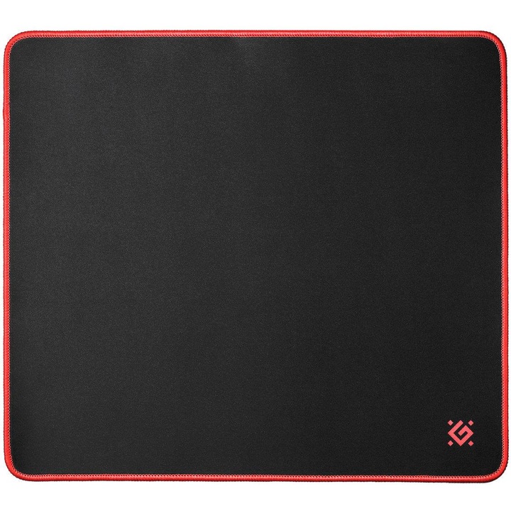Mousepad de gaming Defender, 400 x 355 x 3 mm, Cauciuc, Negru, Rosu