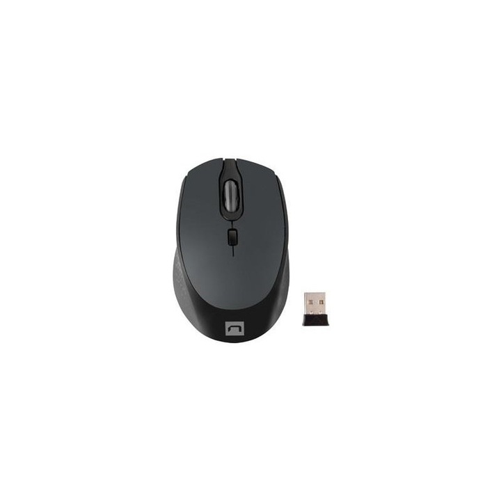 Мишка NATEC Osprey, безжична, 1600 DPI, Bluetooth, 2.4GHz, черен