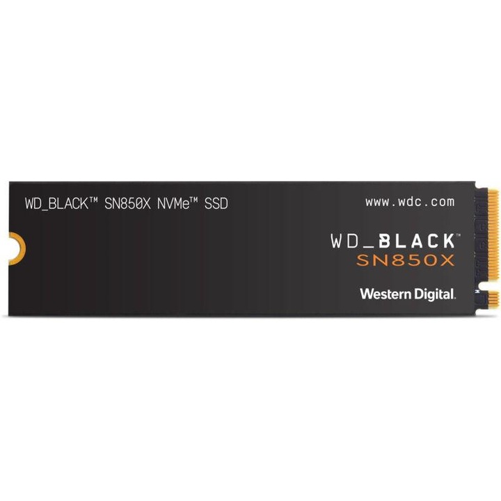 SSD WD black sn850x 2TB M.2 2280 PCie gen4 x4 nvme, read/write: 7300/6600 mbps, iops 1200k/1100k, TB w: 1200