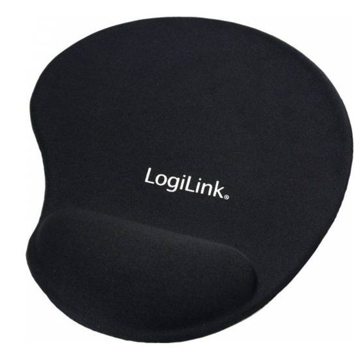 MousePAD LOGILINK, cauciuc si gel, 300 x 220 x 3 mm, negru, "ID0027"