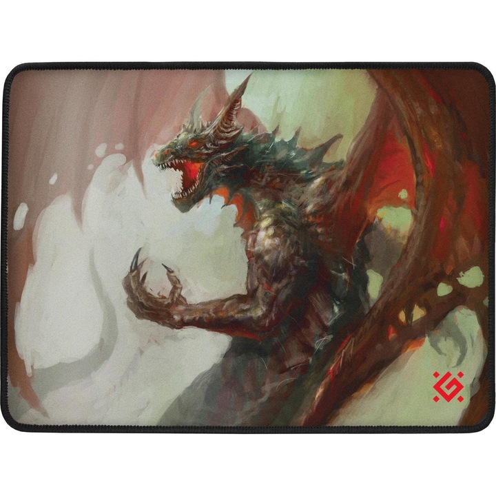 Mousepad de gaming Defender, Cu dragon, 360 x 270 x 3 mm, Multicolor