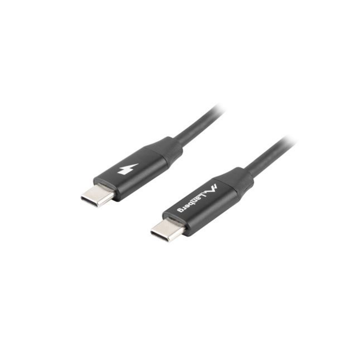 LANBERG - QC 4.0 USB-C összekötő kábel 1m - CA-CMCM-40CU-0010-BK