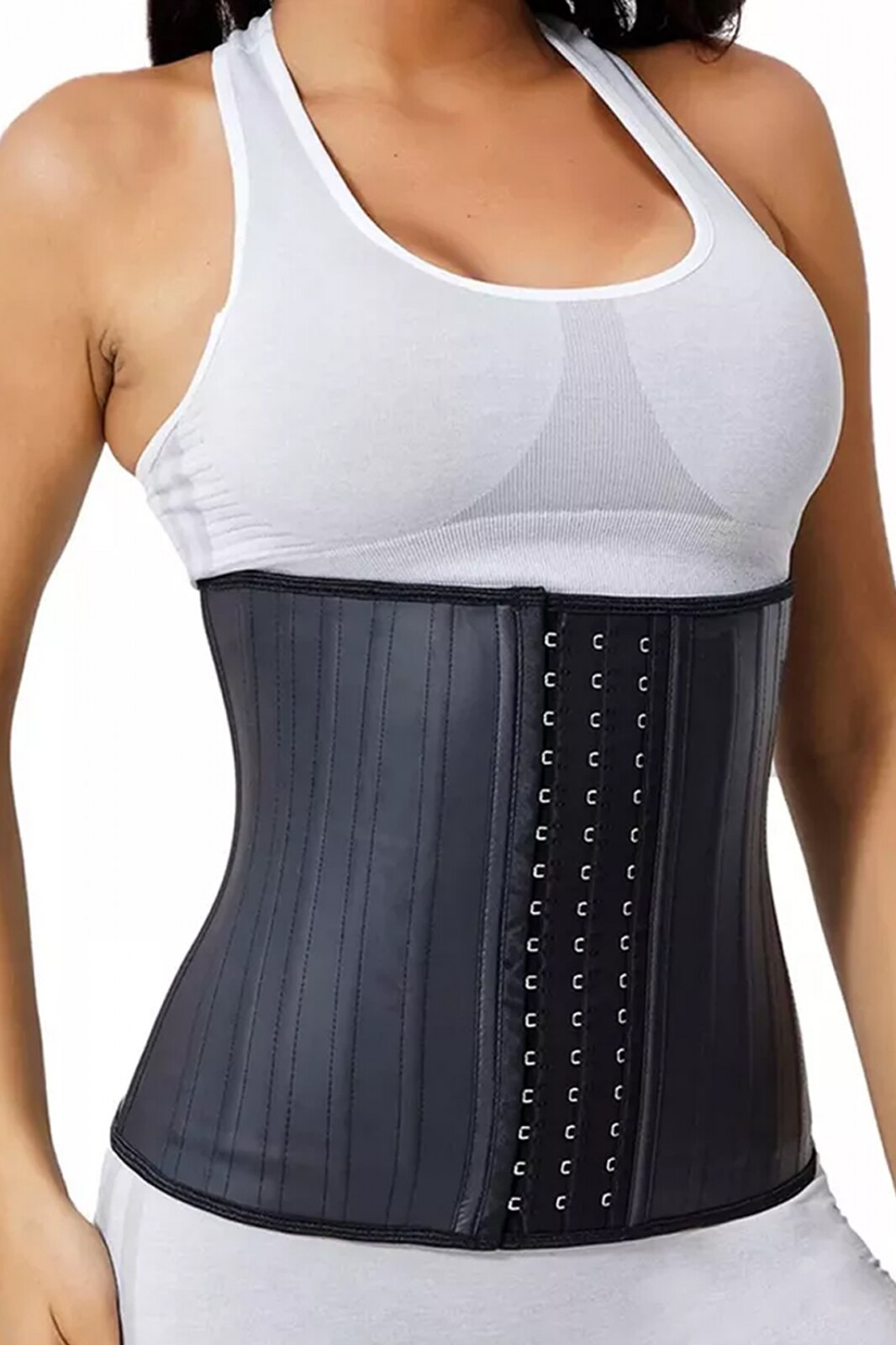 Corset Modelator Jetitude Din Latex Cu 25 De Tije Talie De Viespe De Corset Modelator Jetitude Din Latex Cu 25 De Tije Talie De Viespe De