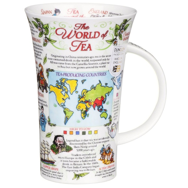 Cana The World of Tea, Glencoe Shape, Portelan, 500 ml, Multicolor