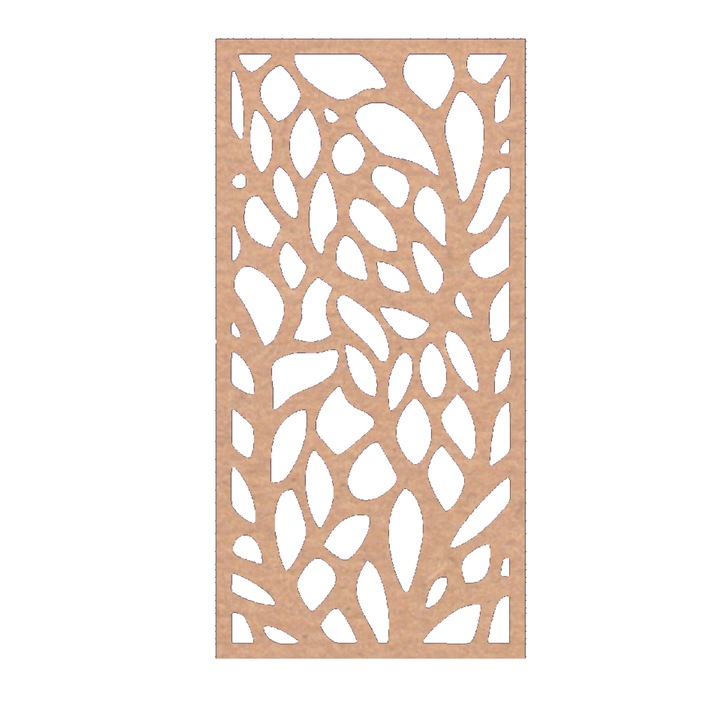Panou decorativ Mdf natur Mos1811, 100 x 48 cm,6 mm