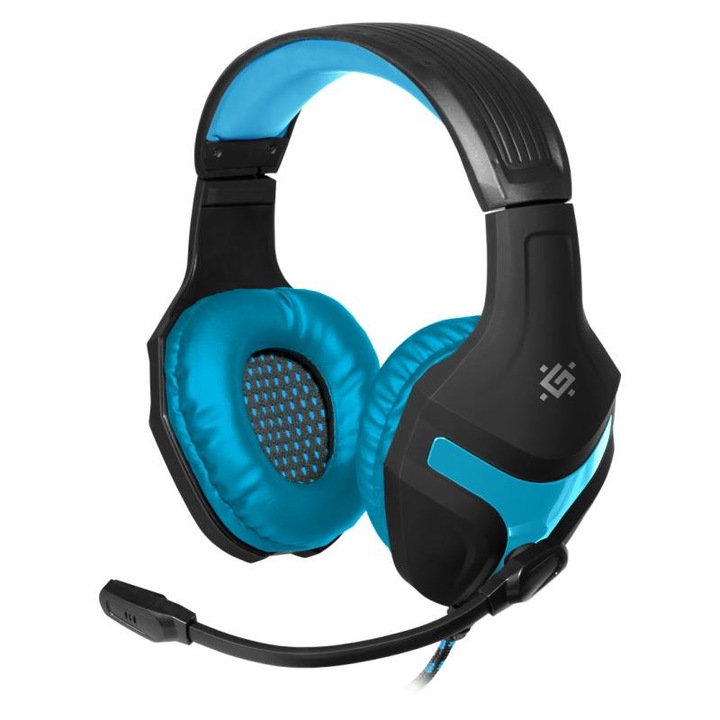Casti gaming, Defender, Albastru/Negru