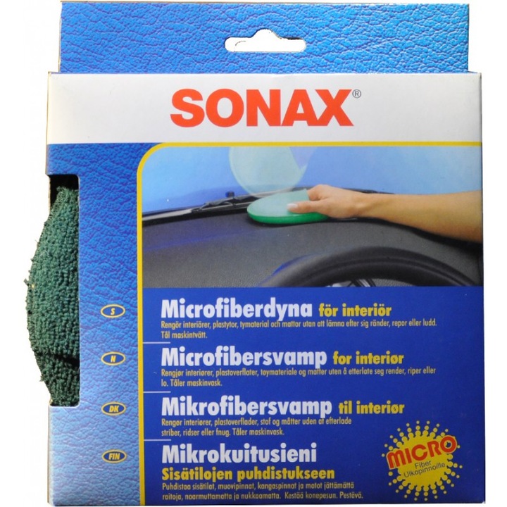 Гъба Sonax, За вътрешни пластмасови елементи