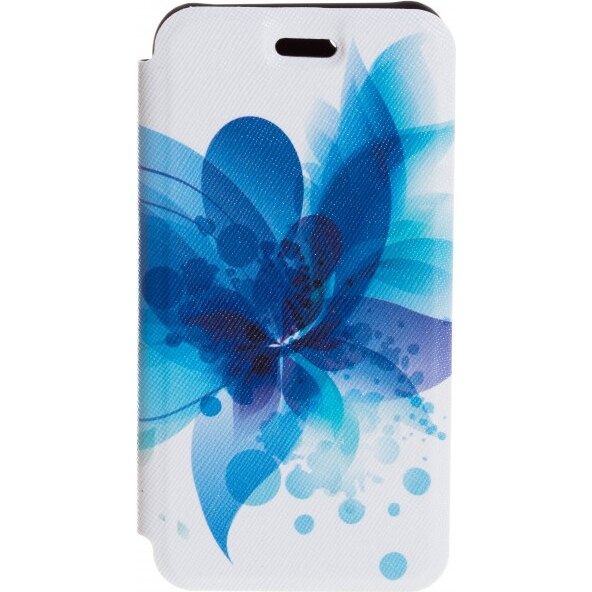 Husa de protectie Tellur Folio pentru iPhone 6 Plus, Blue flower