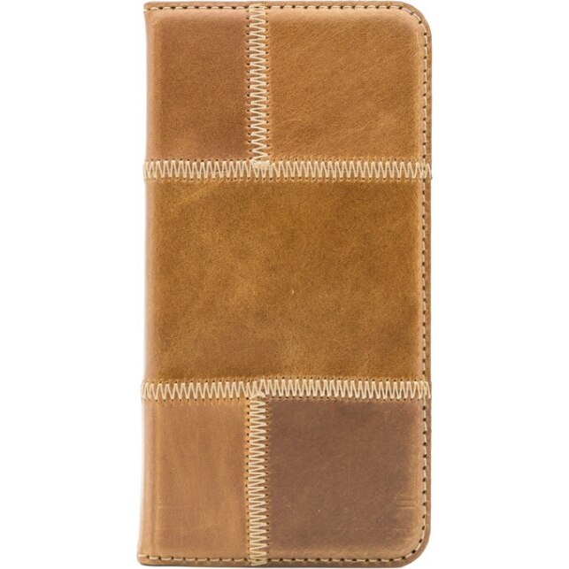 Husa de protectie magnetica Tellur Patchwork pentru iPhone 6 Plus, Brown