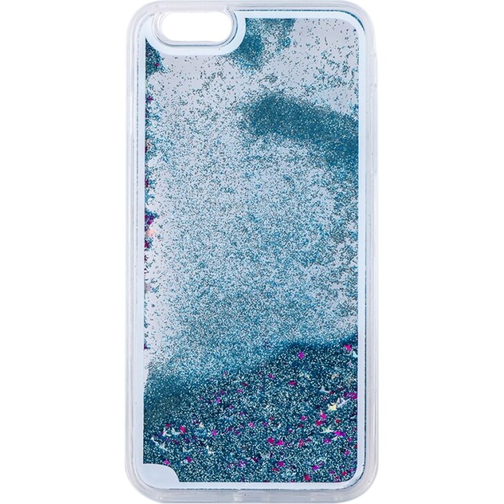 Capac de protectie Tellur Glitter pentru iPhone 6 Plus, Blue