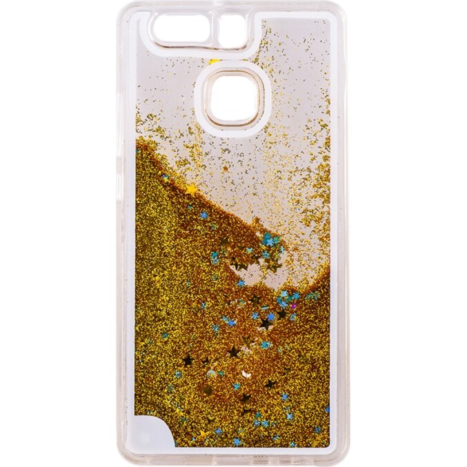 Capac de protectie Tellur Glitter pentru Huawei P9, Yellow