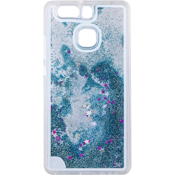 Capac de protectie Tellur Glitter pentru Huawei P9, Blue