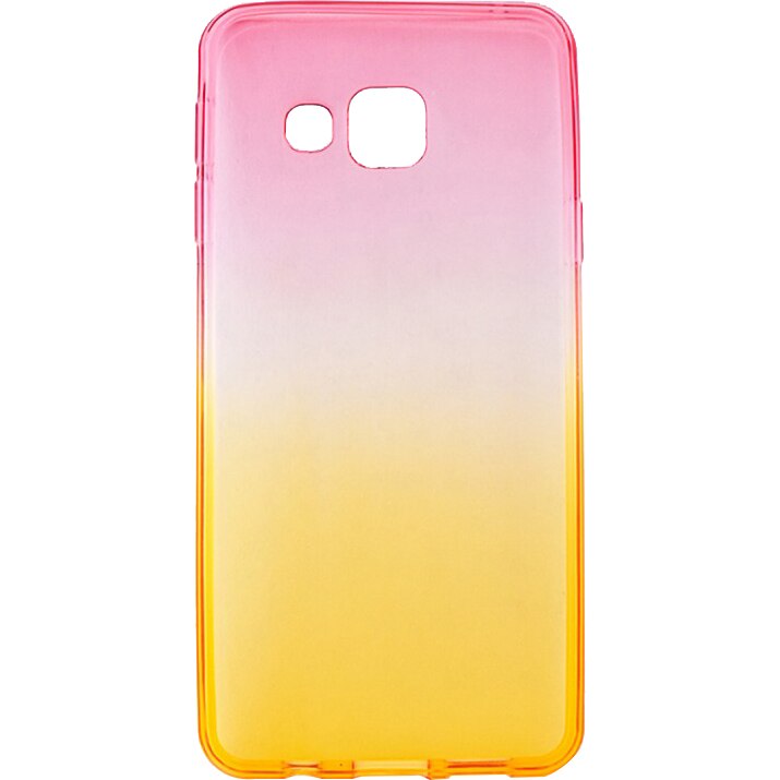 Capac de protectie Tellur pentru Samsung Galaxy A3 (2016), Silicon, Pink/Orange
