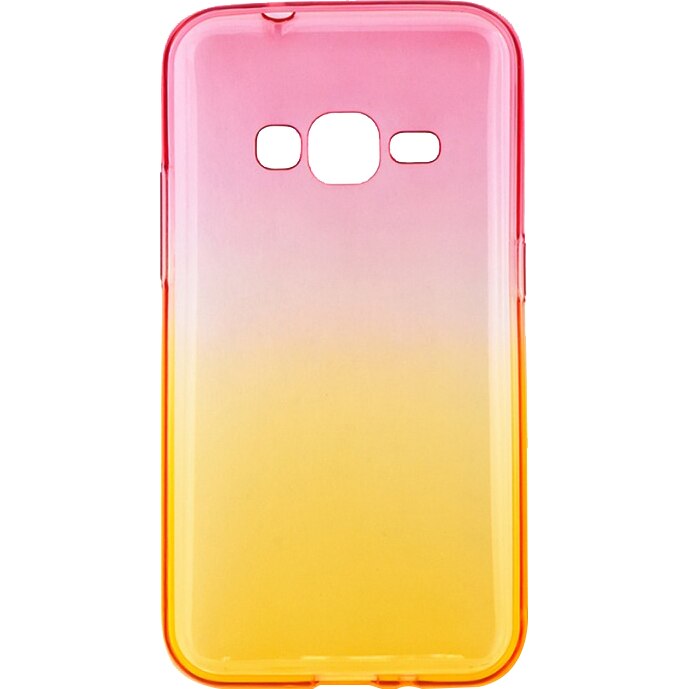 Capac de protectie Tellur pentru Samsung Galaxy J1 (2016), Silicon, Pink/Orange
