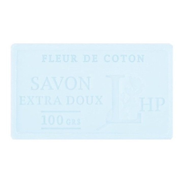 Марсилски сапун, с растително масло, 100гр, парабени-консервант-безсулфатен, хидратиращ, квадратен, в целофан, Fleur De Coton
