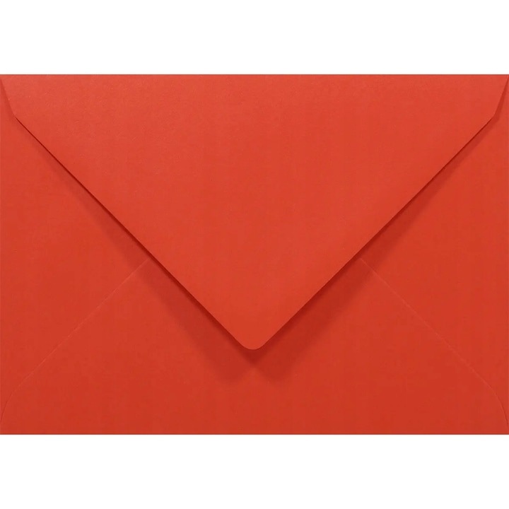 Set de plicuri decorative in culori, Netuno, Rainbow, C6, 114x162mm, Lipire umeda, V-tip, 80g/m2, Hartie, rosu, 100 buc