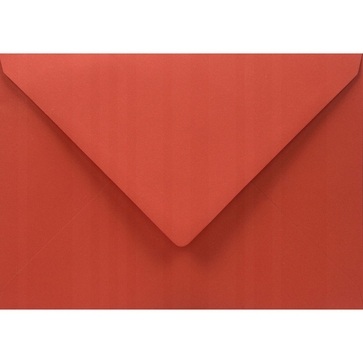 Комплект 25 екологични декоративни плика C5, 16.2x22.9 Woodstock Rosso червени, 140гр.