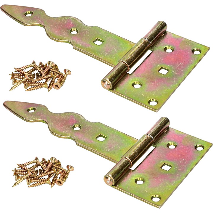 Set 2 balamale usa, Kotarbau, Otel, 35x140 mm, Auriu