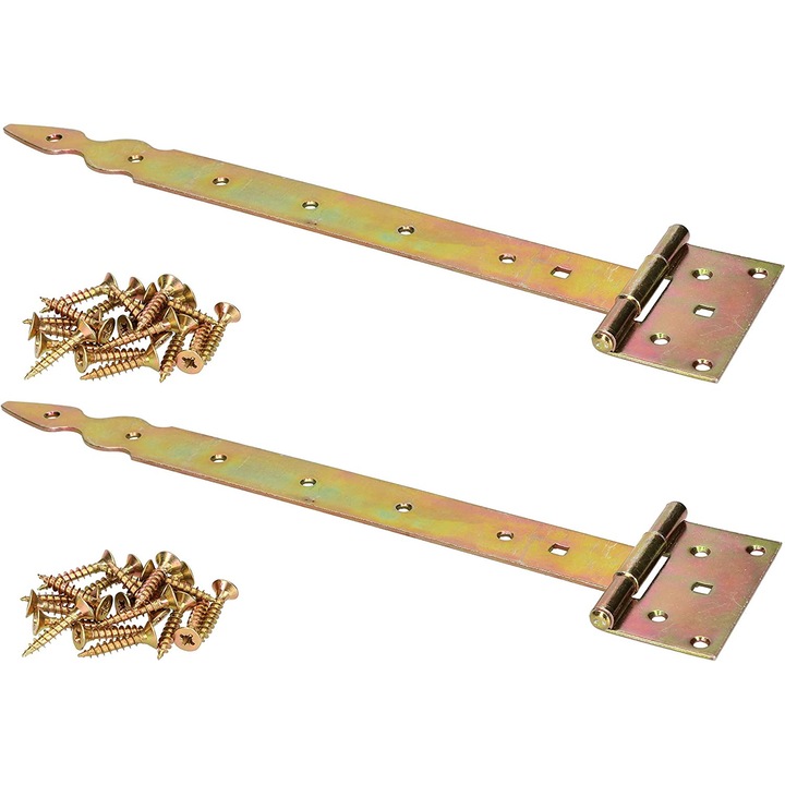 Set 2 balamale usa, Kotarbau, Otel, 35x340 mm, Auriu