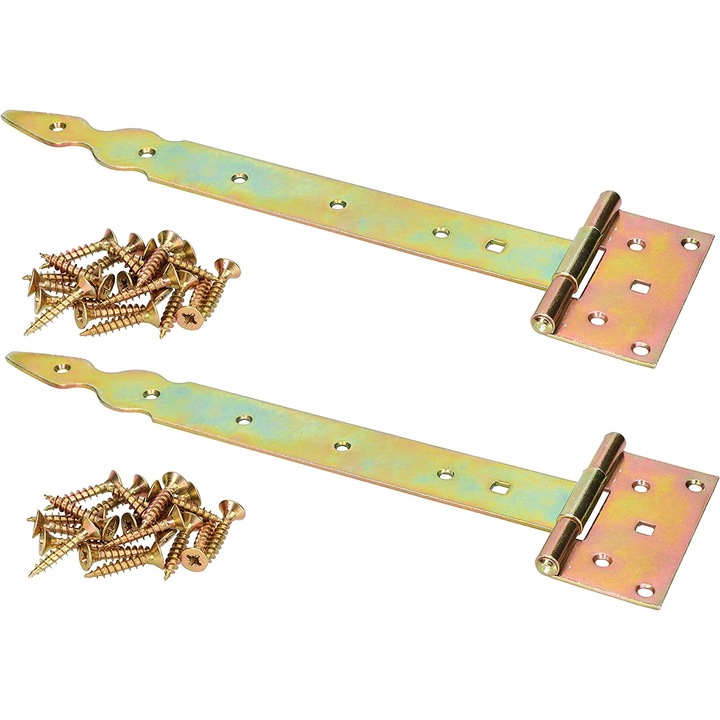 Set 2 balamale usa, Kotarbau, Otel, 35x290 mm, Auriu