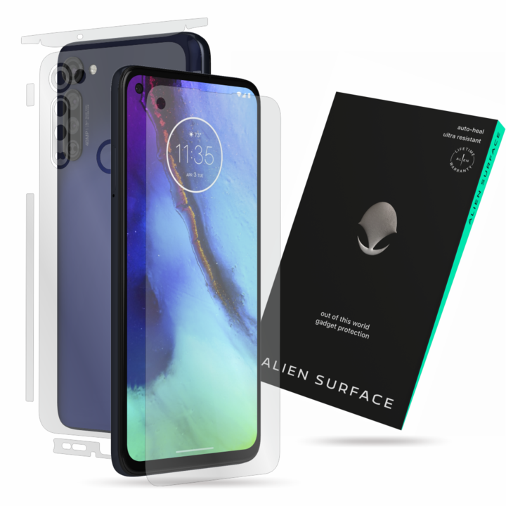 Alien Surface, Motorola Moto G Pro, képernyővédő fólia, hátsó, oldal