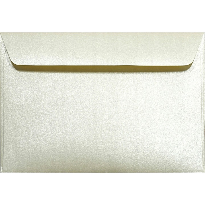 500 db fém dekoratív boríték készlet C6, 11,4x16,2 Majestic Candelight Cream ekrü, 120g