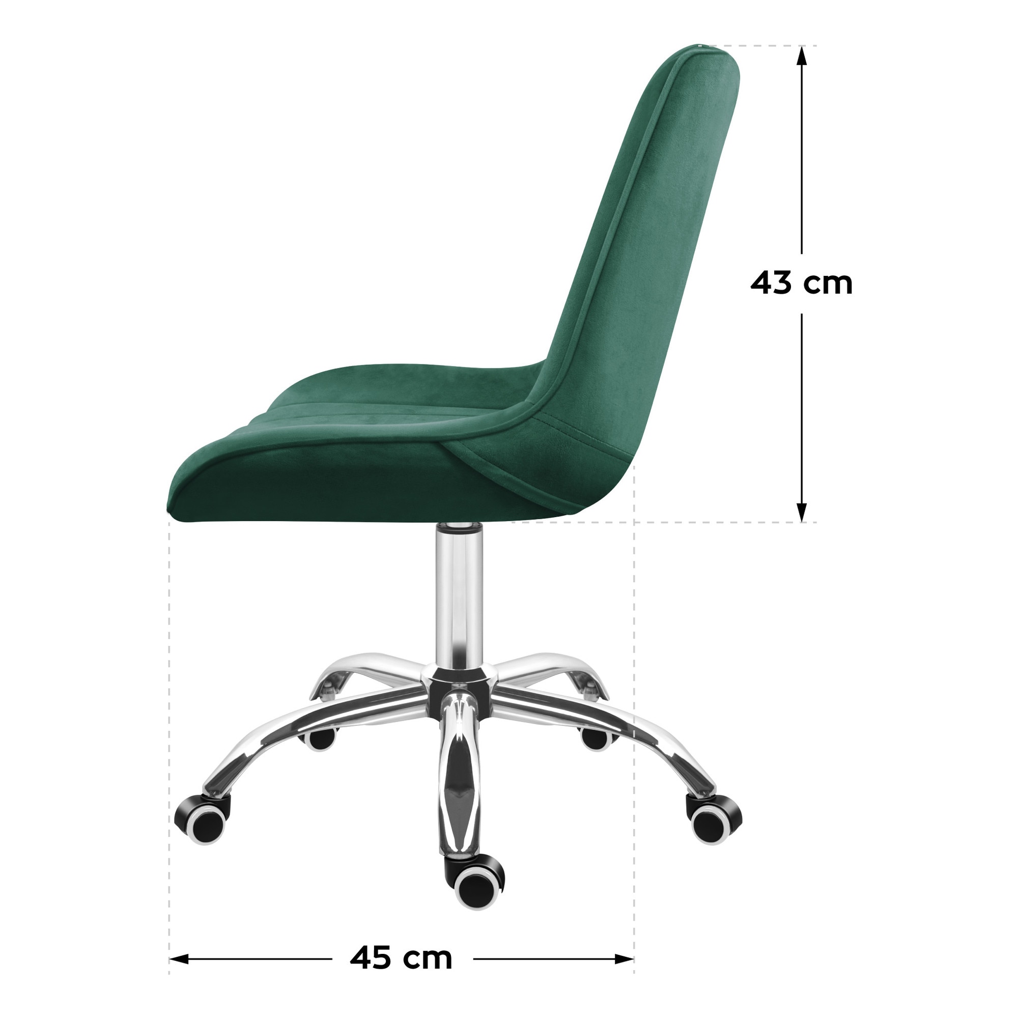 MARK ADLER Future 3.0 Draaistoel – Verstelbaar, 130 Kg Draagvermogen – Ademend Velours – Ideaal Voor Thuiskantoor Of Make-uptafel – Beige