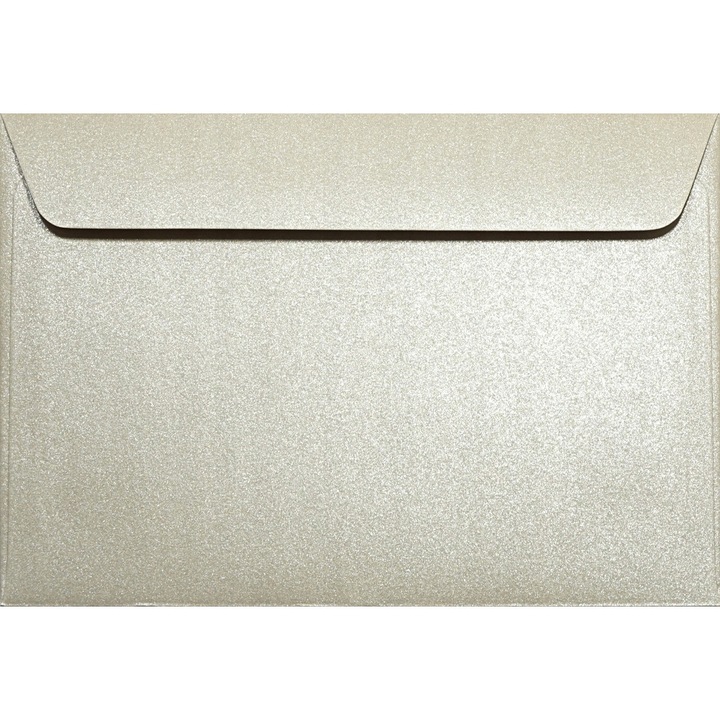 Комплект 100 метални декоративни плика C6, 11.4x16.2 Majestic Sand beige, 120g