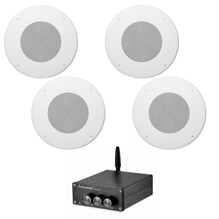 Аудио система Jbl 4 таванни колони CSS8008, 8 инча, 2x50W, стерео, bluetooth, усилвател