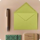Set de plicuri decorative in culori, Netuno, Woodstock, C5, 162x229mm, Lipire umeda, V-tip, ecologica, 140g/m2, Hartie, albastru, 25 buc