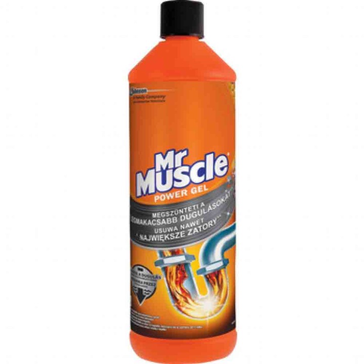 Gel de Curatat si Desfundat Tevi Mr. Muscle Dren, 1000 ml