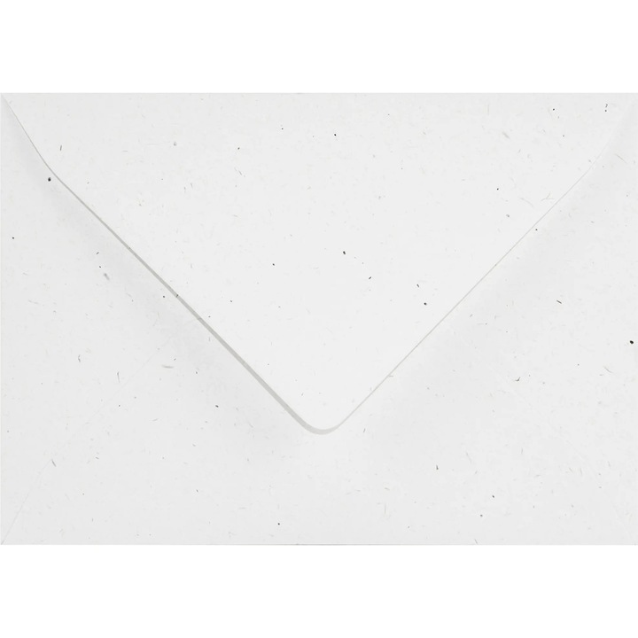 Комплект 25 екологични декоративни плика B6, 12.5x17.5 Flora Anice бели, 130гр