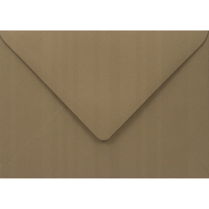 Комплект 25 екологични декоративни плика B6, 12.5x17.5 Woodstock кафяв орех, 140гр
