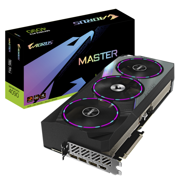Placa video Gigabyte AORUS RTX® 4090 MASTER 24G, 24GB GDDR6X