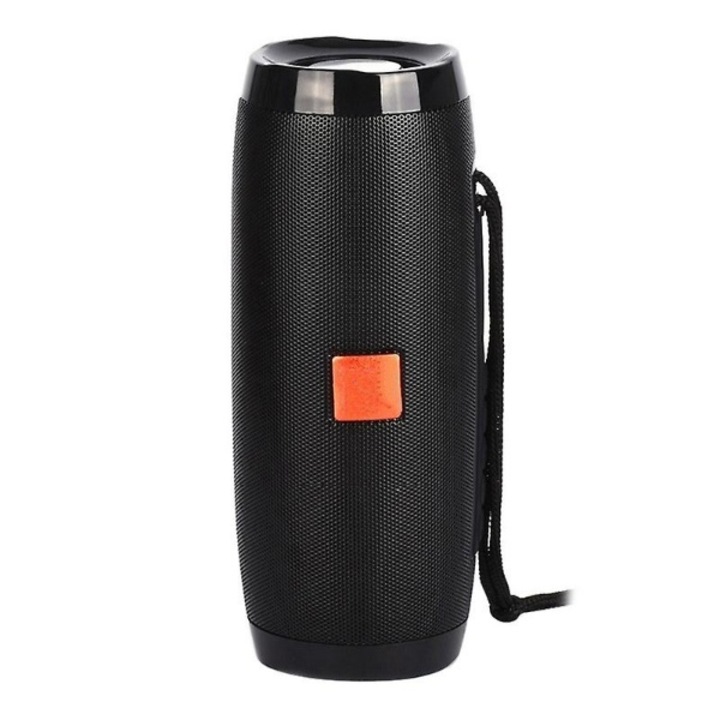 Hordozható többszínű környezeti fény hangszóró, vezeték nélküli, FM rádió, fekete