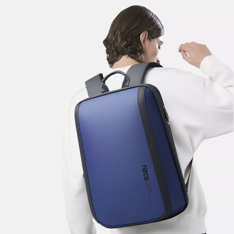 Rucsac laptop 14", smart busines minimalist, BANGE, 30x14.5x43.5 cm, Albastru