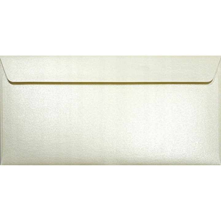 Комплект метални декоративни пликове, Netuno, Majestic, DL, 110 x 220 mm, 120g/m2, Ecru, 500 бр.