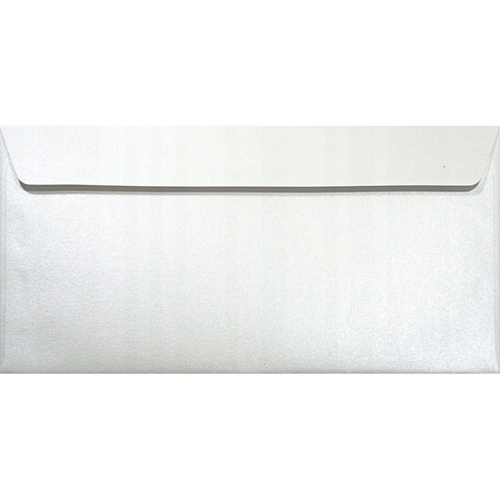 Комплект от 25 метализирани декоративни плика DL, 11x22 Majestic Marble White, 120g