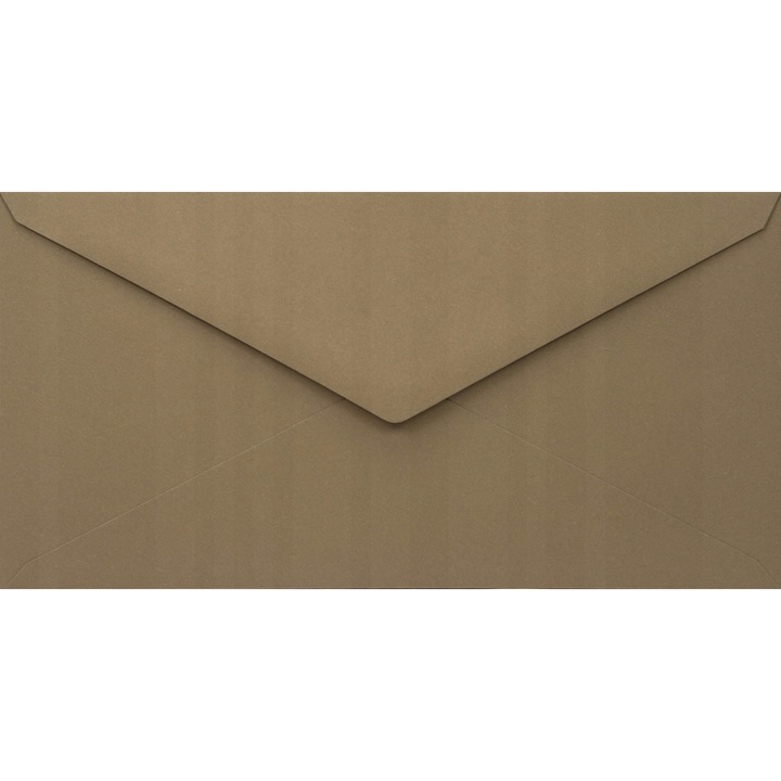 Комплект екологични декоративни пликове, Netuno, Woodstock, DL, 110 x 220 mm, 140g/m2, Кафяви, 500 бр.