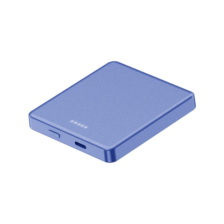 Baterie Magnet 10.000 Albastru mAh 15w subtire cu incarcare rapida fara Fir Mini portabil pentru telefon mobil pentru iPhone 12 Samsung S21
