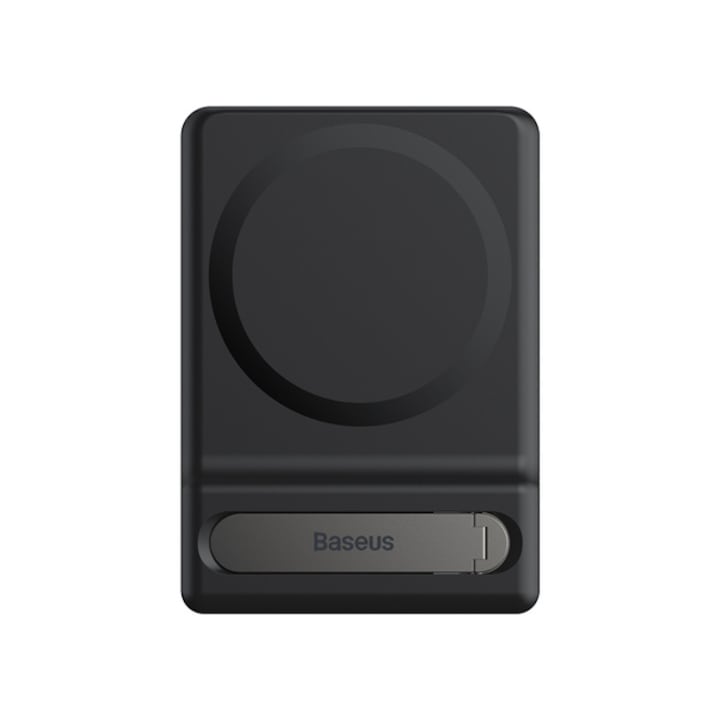 Поставка, Сгъваема магнитна въртяща се опора Baseus, За iPhone MagSafe, 58x85x5 мм, Черен
