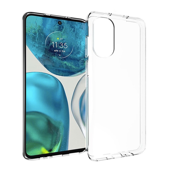 AZIAO szilikon tok 1,5 mm Motorola Moto G52-hez, kristálytiszta, vékony illeszkedés, ultra védelmi technológia, átlátszó
