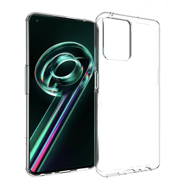 AZIAO szilikon tok 1,5 mm Realme 9 5G/9 Pro-hoz, kristálytiszta, vékony illeszkedés, ultra védelmi technológia, átlátszó